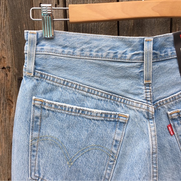 NWT Levi’s 501 High Rise Cutoff Denim Shorts Cotton Luxor Heat 27 - Picture 10 of 16